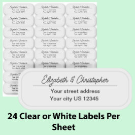 Pegatina Borrar Personalizado de direcciones de devolución 