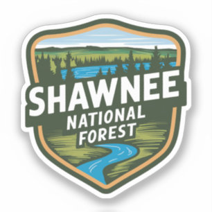 Pegatina Bosque nacional de Shawnee Illinois