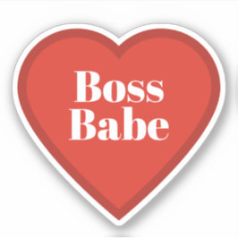 Pegatina Boss Babe Heart Sticker - Relatable Mood Sticker