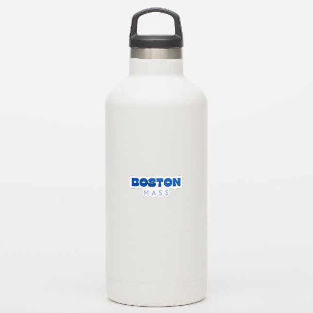 Pegatina Boston Mass (Botella de agua)