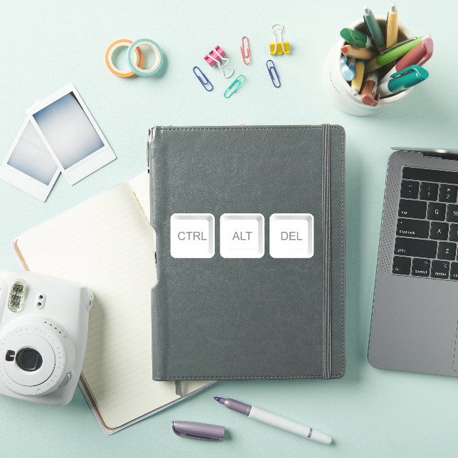 Pegatina Botón del teclado de computadora CTRL ALT DEL de S (Funda para iPad)