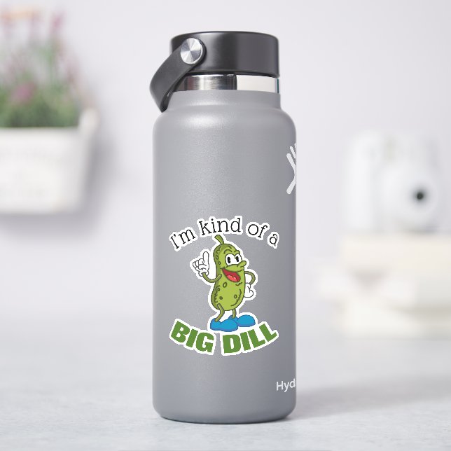 Pegatina Botón Pun de Pickle Big Dill (hidrofrasco)