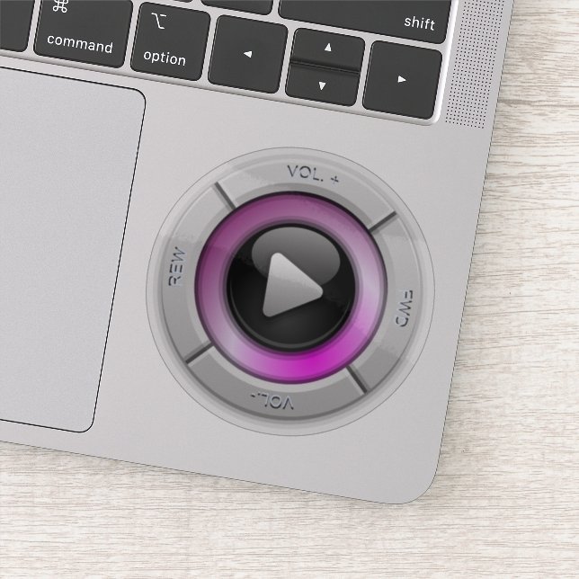 Pegatina Botón Reproducir (Detalle)