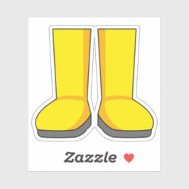 Pegatina Bots de lluvia amarilla