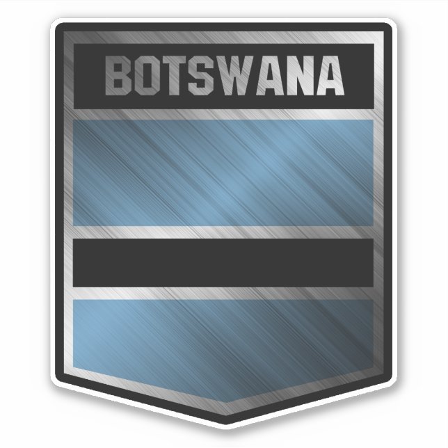 Pegatina Botsuana (Anverso)