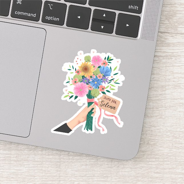 Pegatina Bouquet de flores silvestres (Detalle)