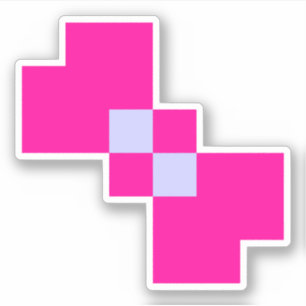 Pegatina Bow de píxeles de 8 bits