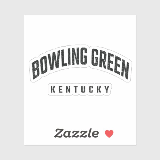 Pegatina Bowling Green Kentucky KY (Hoja)