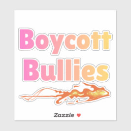 Pegatina Boycott Bullies – Gradient Pink Yellow