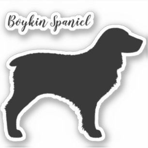 Pegatina Boykin Spaniel Perro Raza Silhouette Vinyl Pegatin