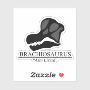 Pegatina Brachiosaurus Skull