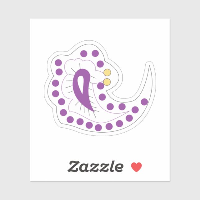 Pegatina Bransoletka z serduszkiem Style, Light Eggplant (Hoja)