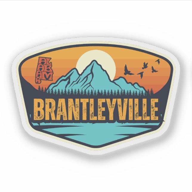 Pegatina Brantleyville, Alabama (Anverso)