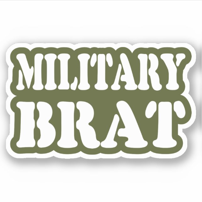 PEGATINA BRAT MILITAR (Anverso)