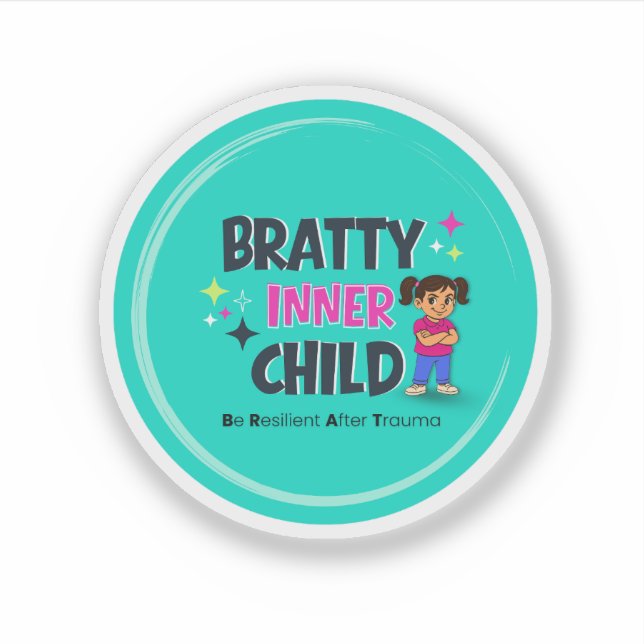 Pegatina Bratty Inner Child Logo  (Anverso)