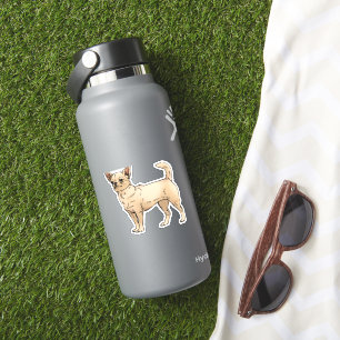 Pegatina Brave Chihuahua Blue