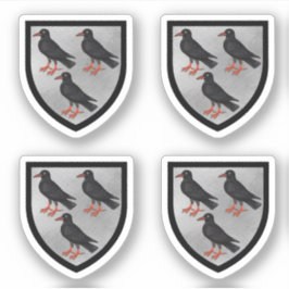 Pegatina Brazos atribuidos de St. Thomas Becket - 4Up Silve