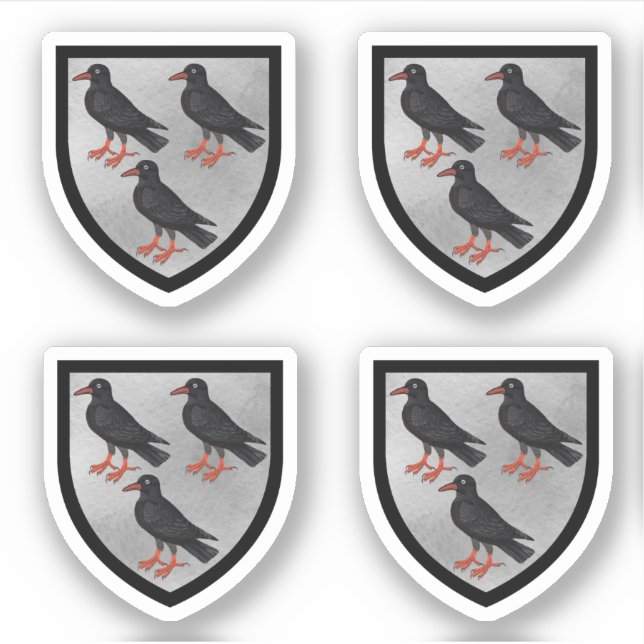 Pegatina Brazos atribuidos de St. Thomas Becket - 4Up Silve (Anverso)