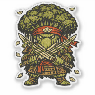 Pegatina Brécol Bushido — Protector del Bosque