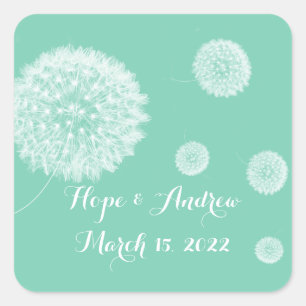 Pegatina Bride and Groom Dandelion