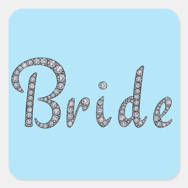 Pegatina Bride bling (Anverso)