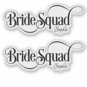 Pegatina Bride Squad personalizado
