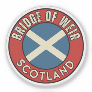 Pegatina Bridge of Weir, Escocia