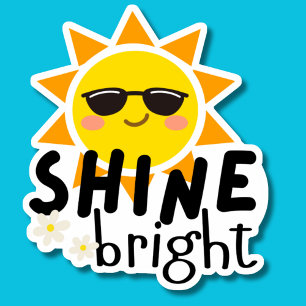 Pegatina Brillante Bright Motivación impermeable