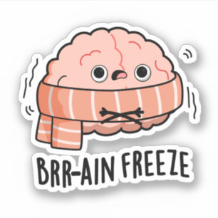 Pegatina Brisa cerebral Funny Biología Anatomía Pun