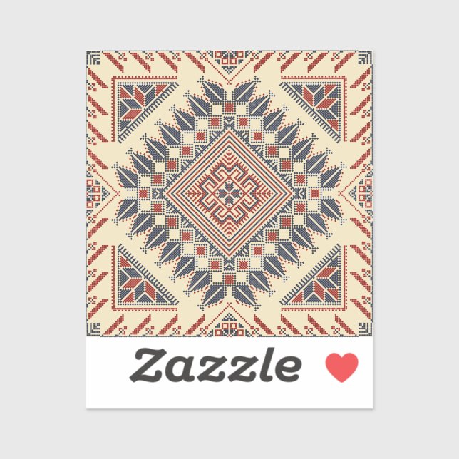 Pegatina Broderie palestinienne traditionnelle (Hoja)