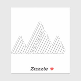 Pegatina Broken Top Mountain