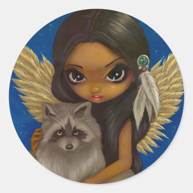 pegatina "Brother Raccoon" (Anverso)