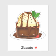 Brownie de chocolate con helado de vainilla