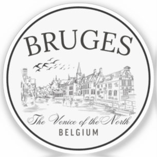 Pegatina Bruges Belgium – The Venice of the North