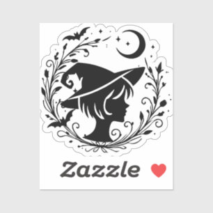 Pegatina Bruja Pixie Wicca Magia Brujas Halloween