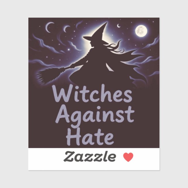 Pegatina Brujas contra el odio (Hoja)