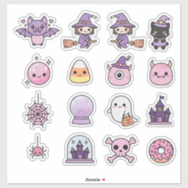 Pegatina Brujería y Maravilla Kawaii Pastel Paquete de Stic