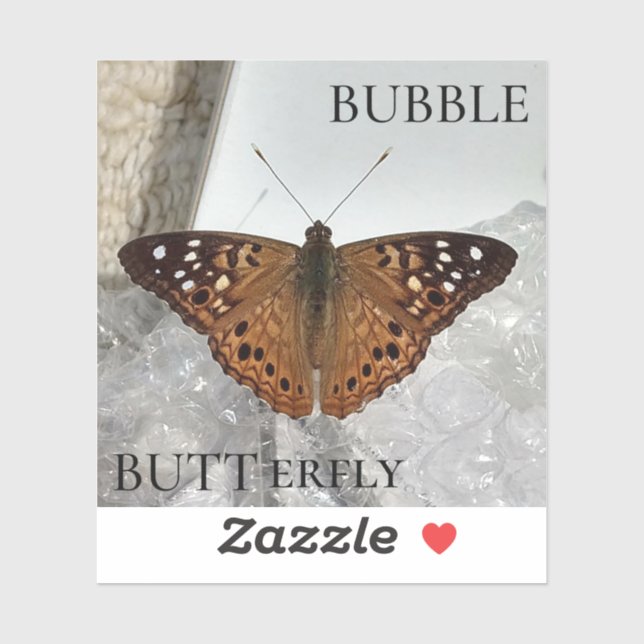 Pegatina Bubble BUTTerfly (Hoja)