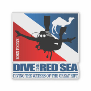 Pegatina Bucear en el Mar Rojo DF2