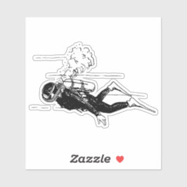 Pegatina Buceo Scuba