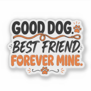 Pegatina Buen Perro Mejor Amigo Por Siempre Mío Amante de l