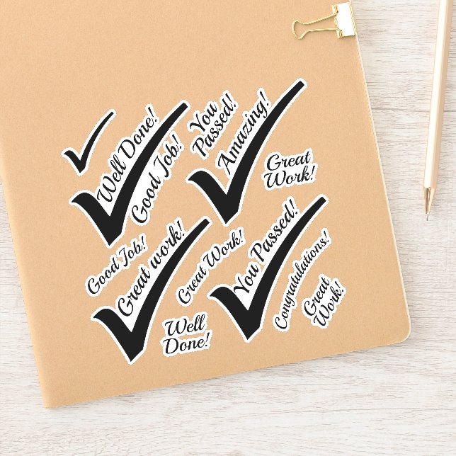 Pegatina Buen Trabajo, Bien Hecho. (Cuaderno)