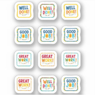 Pegatina Buen trabajo, excelente labor, buen trabajo