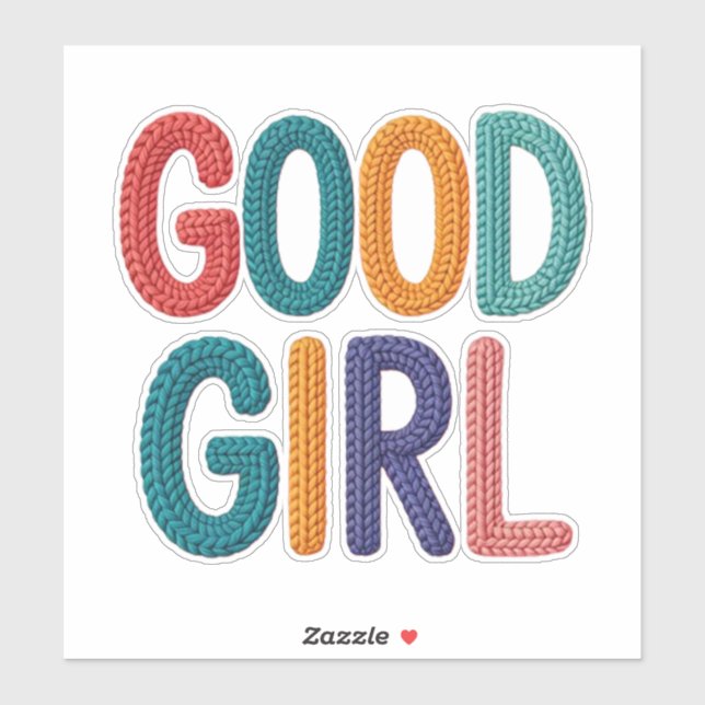 Pegatina Buena Chica (Hoja)