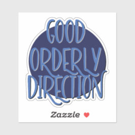 Pegatina Buena dirección ordenada Lema de 12 pasos