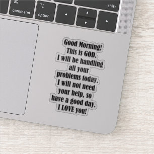 Pegatina Buena mañana de DIOS