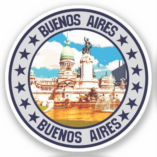 Pegatina Buenos Aires (Anverso)