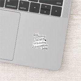 Pegatina Buenos días