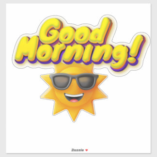 Pegatina ¡Buenos días!
