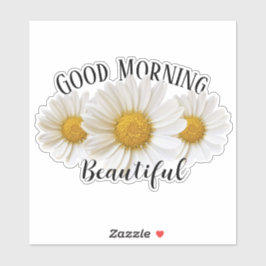 Pegatina Buenos días hermosos dias blancos